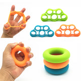 Silicone Hand Finger Grip Strengthener Trainer Kit