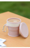 Factory Custom High Quality Custom Silicone Collapsible Coffee Cup Retractable Foldable Coffee Cup Silicone Cup For home travel 250ml