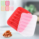 Factory Custom Silicone Sausage Maker Mold DIY Silicone Handmade Hamburger Hot Dog Mold Reusable Kitchen Accessories Gadget for Cake Baking Pie