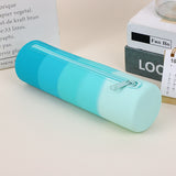 Factory Customized Silicone Pen Pencil Case Waterproof Pencil Bag Lightweight Portable Cute Pencil Pouch