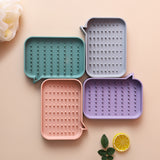 Factory CustomSilicone Rubber Soap Sponge Dish Storage Holder Drain Trays Shelf for Kitchen Bathroom Shower Accessory