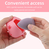 Factory Beauty Egg Easy Carry Makeup Sponge Travel Case Breathable Powder Puff Silicone Makeup Sponge Holder