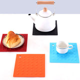 Factory  Eco-friendly Non-slip Kitchen Tool Heat Insulation Pad Anti-scalding Round Silicone Mats & Pads