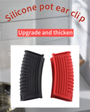 Factory Silicone Hot Handle Holder Assist Hot Pan Cast Iron Handle Cover Heat Resistant Pot Sleeve Grip for Frying Pans Oven