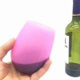 Factory Customized  Wholesale Custom silicone wine glass outdoor cup unbreakable wine cups for drinking water beer whiskey