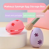 Factory Beauty Egg Easy Carry Makeup Sponge Travel Case Breathable Powder Puff Silicone Makeup Sponge Holder