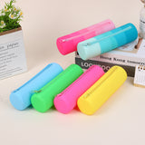 Factory Customized Silicone Pen Pencil Case Waterproof Pencil Bag Lightweight Portable Cute Pencil Pouch