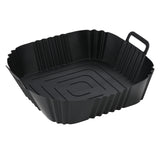 Rectangle reusable air fryer food safe silicone baking pan air fryer silicone pot basket liner silicone baking pan