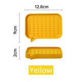 Factory CustomSilicone Rubber Soap Sponge Dish Storage Holder Drain Trays Shelf for Kitchen Bathroom Shower Accessory