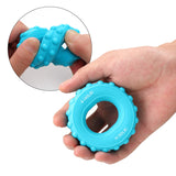 Custom Hand Exercise Ring Hand Grip Strengthener Finger Exerciser Silicone Grip Dual Strength Trainer for Senior  Arthritis