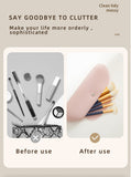 Silicone travel makeup brush holder