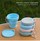 Factory Custom Outdoor Portable Silicone Collapsible Cup Bpa Free Retractable Camping Wash Cup Foldable Coffee Cup Travel Coffee Mug 180ml