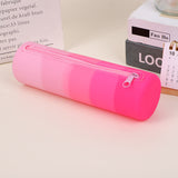 Factory Customized Silicone Pen Pencil Case Waterproof Pencil Bag Lightweight Portable Cute Pencil Pouch