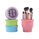 Factory Two-In-One Washing Brush And Drying Brush Beauty Tools Collapsible Cosmetic Brush Holder Silicone Makeup Brush Cleaner