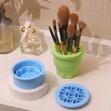 Factory Two-In-One Washing Brush And Drying Brush Beauty Tools Collapsible Cosmetic Brush Holder Silicone Makeup Brush Cleaner