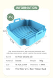 Factory Square 8.5inches Air Fryer Silicone Pot Resuable Non-stick Easy Cleaning Baking Tray Silicone Air Fryer Liners